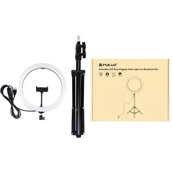 11.8 Inch 30cm Desktop Triangle Bracket LED Ring Fill Light For Live Stream Video Chat Selfie Photography Tripod
11.8 Inch 30cm Desktop Triangle Bracket LED Ring Fill Light For Live Stream Video Chat Selfie Photography Tripod