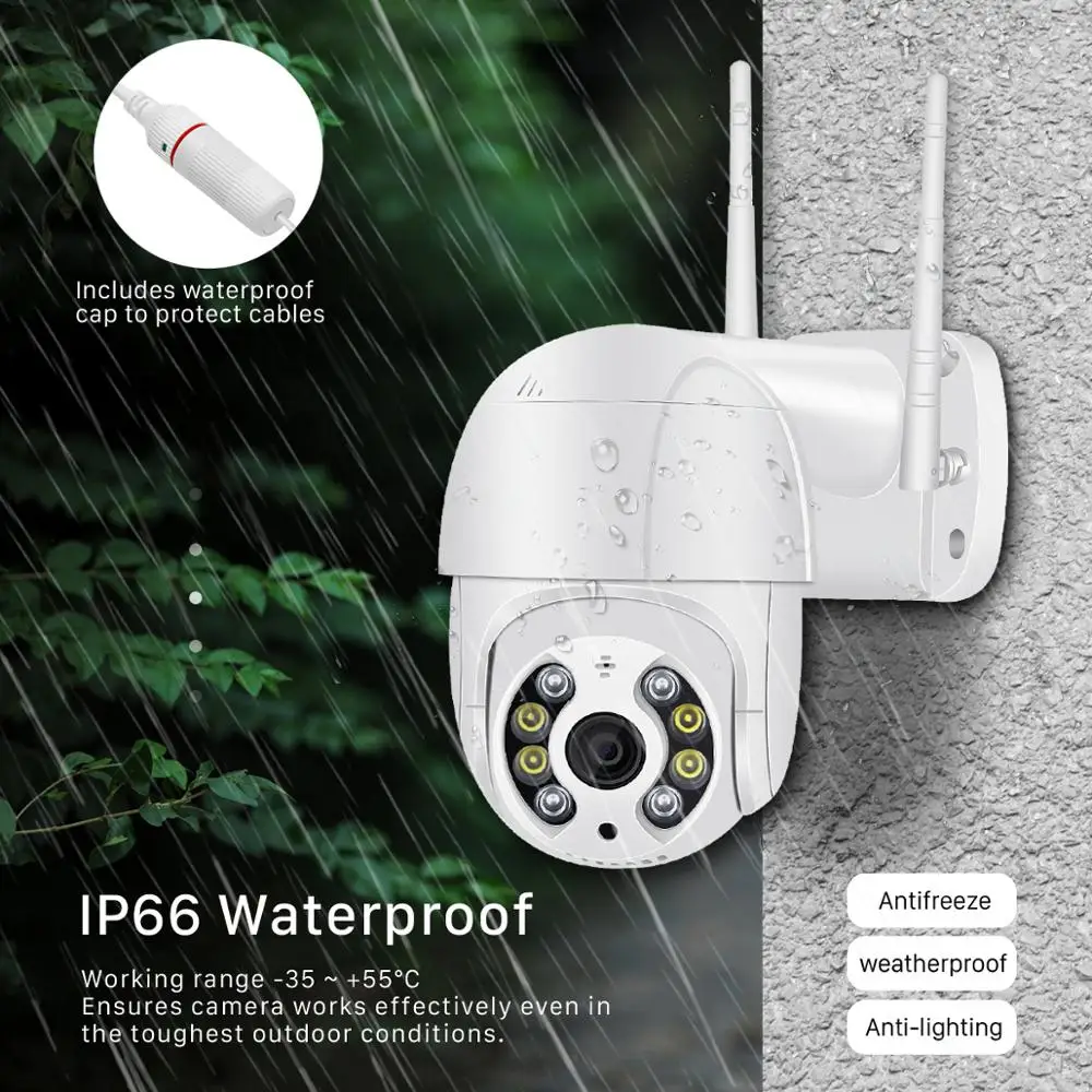 1080P PTZ IP Camera WiFi Cloud Storage Motion Voice Alert 2MP CCTV Camera Color IR Light Ai Audio Security Surveillance Camera
1080P PTZ IP Camera WiFi Cloud Storage Motion Voice Alert 2MP CCTV Camera Color IR Light Ai Audio Security Surveillance Camera