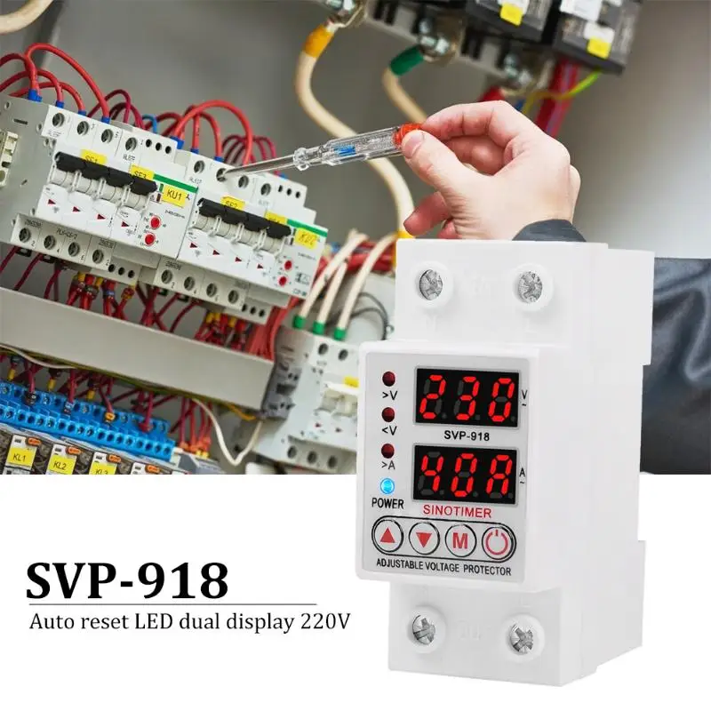 220V Adjustable Recovery Delay Time Automatic Self-recovery Over Under Voltage Circuit Protector Automatic Reset Voltage Device
220V Adjustable Recovery Delay Time Automatic Self-recovery Over Under Voltage Circuit Protector Automatic Reset Voltage Device