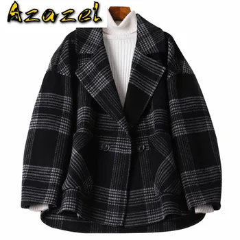 Spring Autumn Wool Coat Clothes 2020 Women Coats and Jackets Korean Vintage Black Woolen Jacket Abrigo Mujer 2836 ZT2544
Spring Autumn Wool Coat Clothes 2020 Women Coats and Jackets Korean Vintage Black Woolen Jacket Abrigo Mujer 2836 ZT2544