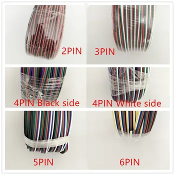 2pin 3pin 4pin 5pin 6pin 22AWG Led Connector Extension cable LED RGB wire For WS2812 WS2811 RGB RGBW RGB CCT 5050 3528 LED Strip
2pin 3pin 4pin 5pin 6pin 22AWG Led Connector Extension cable LED RGB wire For WS2812 WS2811 RGB RGBW RGB CCT 5050 3528 LED Strip