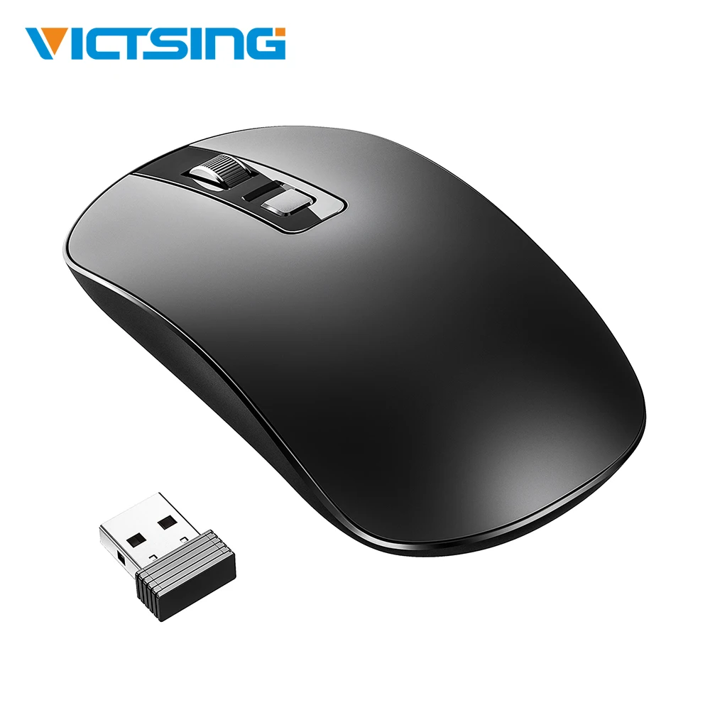 VicTsing PC079 Wireless Mouse 1600 DPI USB Optical Noiseless Silent Click Computer Mouse With Nano Receiver For Notebook Laptop
VicTsing PC079 Wireless Mouse 1600 DPI USB Optical Noiseless Silent Click Computer Mouse With Nano Receiver For Notebook Laptop
