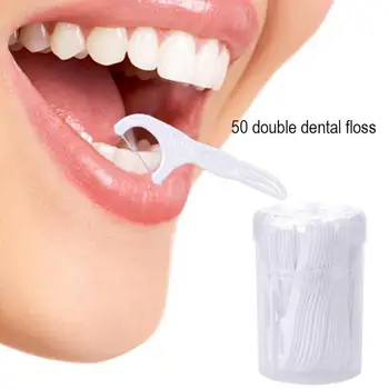 Double-end Dental Flosser Toothpicks Stick Oral Dental Floss Picks Easy Operation Fighting Halitosis Convenient Teeth Cleaner
Double-end Dental Flosser Toothpicks Stick Oral Dental Floss Picks Easy Operation Fighting Halitosis Convenient Teeth Cleaner