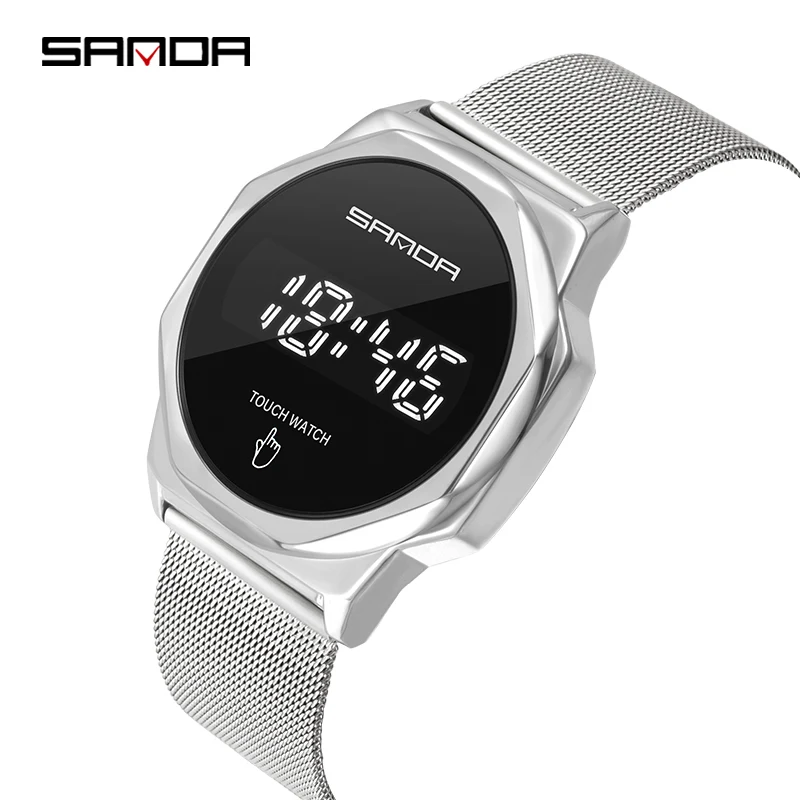 SANDA Fashion Men Led Light Touch Screen Digital Watches Stainless Steel Waterproof Male Wristwatch Clock Relogio Masculino
SANDA Fashion Men Led Light Touch Screen Digital Watches Stainless Steel Waterproof Male Wristwatch Clock Relogio Masculino