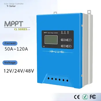 MPPT CL Series 100A 120A Solar Charge Controller 12V 24V 48V Auto PV Solar Power Regulator for Lead-acid Ternary Lithium Battery
MPPT CL Series 100A 120A Solar Charge Controller 12V 24V 48V Auto PV Solar Power Regulator for Lead-acid Ternary Lithium Battery