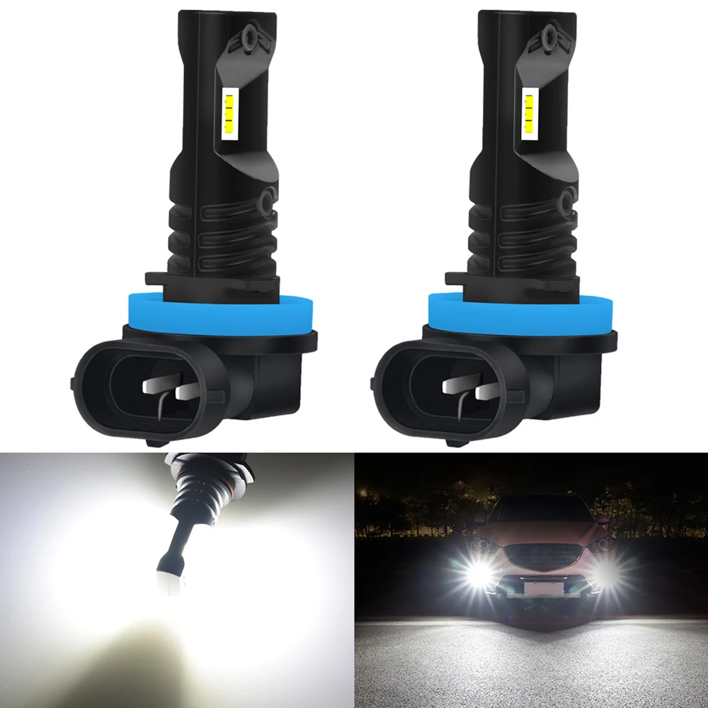 Светодиодные лампы для противотуманных фар 2 шт. 1600LM H8 H11 9005 9006 H16 12 В 880 H3 H10