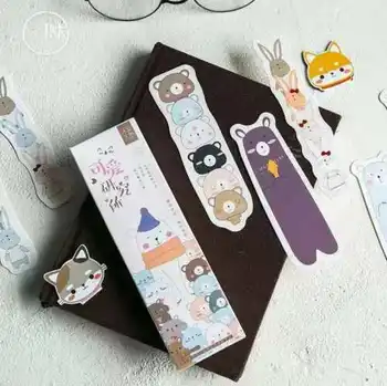 30 pcs/pack Cat Bear Cartoon Animals book marks Paper Bookmark School Office Supplies Children Students Beautiful
30 pcs/pack Cat Bear Cartoon Animals book marks Paper Bookmark School Office Supplies Children Students Beautiful