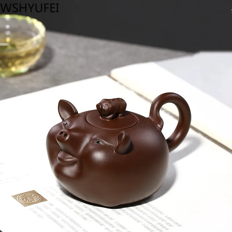 WSHYUFEI Chinese Yixing teapot zisha tea pot Raw ore beauties handmade purple clay customized gifts authentic 190ml
WSHYUFEI Chinese Yixing teapot zisha tea pot Raw ore beauties handmade purple clay customized gifts authentic 190ml