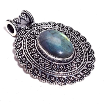 Genuine Labradorite Pendant Tibet Silver , Hand made Women Lady FineJewelry gift, 50mm, P9614
Genuine Labradorite Pendant Tibet Silver , Hand made Women Lady FineJewelry gift, 50mm, P9614