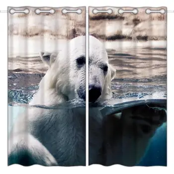 HommomH 24 x 36 inch curtain (2 panels) grommets top darken blackout room curtain dog animal pattern 
HommomH 24 x 36 inch curtain (2 panels) grommets top darken blackout room curtain dog animal pattern