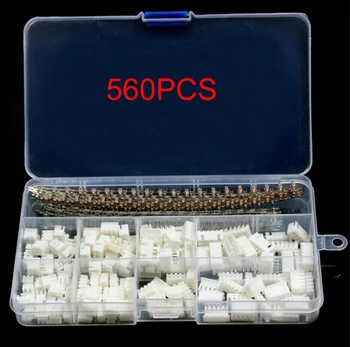 560Pcs XH Style Insulated Male Female Wire Connector Terminal Header Assortment 2 3 4 5 Pin Male / Female Connectors Kit
560Pcs XH Style Insulated Male Female Wire Connector Terminal Header Assortment 2 3 4 5 Pin Male / Female Connectors Kit