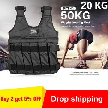 20kg 50kg Adjustable Fitness Weighted Vest Exercise Training Fitness Jacket Gym Workout Boxing Waistcoat Fitness Equipment
20kg 50kg Adjustable Fitness Weighted Vest Exercise Training Fitness Jacket Gym Workout Boxing Waistcoat Fitness Equipment