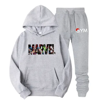 Jacket+pants Sweatshirts Sporting Tracksuit Set Winter Fleece Hood Print Marvel Male 2 Piece Sets Hoodies Suit Coat 2019 Brand
Jacket+pants Sweatshirts Sporting Tracksuit Set Winter Fleece Hood Print Marvel Male 2 Piece Sets Hoodies Suit Coat 2019 Brand