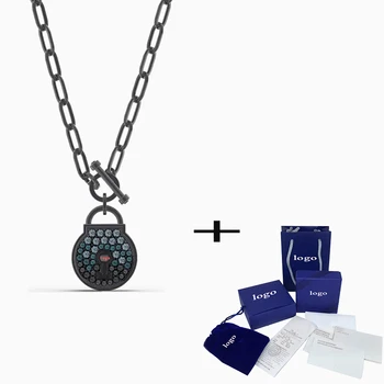 SWA 2020 New Simple Design Togetherness Lock Necklace, Shiny And Pleasing Jewelry Is The Most Romantic Gift For Couples
SWA 2020 New Simple Design Togetherness Lock Necklace, Shiny And Pleasing Jewelry Is The Most Romantic Gift For Couples