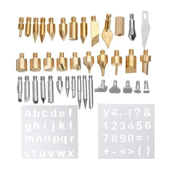 41Pcs/Lot Wood Burning Pen Tips Stencil Soldering Iron Tip For Pyrography Woodworking Carving Tool For Diy Hobby Craft
41Pcs/Lot Wood Burning Pen Tips Stencil Soldering Iron Tip For Pyrography Woodworking Carving Tool For Diy Hobby Craft