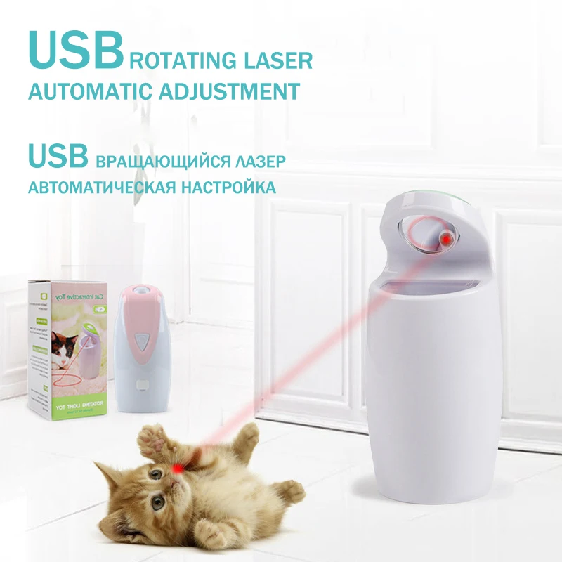 USB charging Electric Cat Toy Auto rotating laser light Interactive Toy with Cat Red Dot Laser Light Toy pet cats toy
USB charging Electric Cat Toy Auto rotating laser light Interactive Toy with Cat Red Dot Laser Light Toy pet cats toy