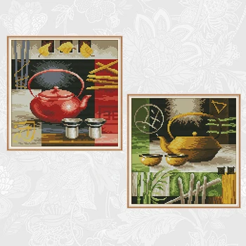Joy sunday Teapot and Teacup Aida Cross Stitch Patterns 14CT 11CT DIY Handwork Crafts Beginner Embroidery kits Needlework sets
Joy sunday Teapot and Teacup Aida Cross Stitch Patterns 14CT 11CT DIY Handwork Crafts Beginner Embroidery kits Needlework sets