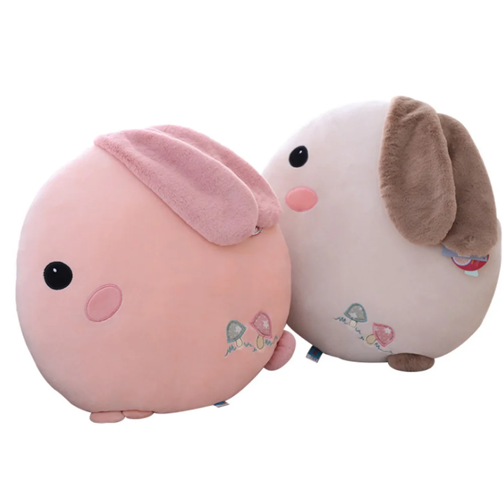 Фото Мягкая Плюшевая детская подушка-кролик 55 см | Игрушки и хобби