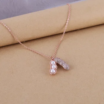 Titanium Steel Peanut Necklace Female INS Choker Non-mainstream Sense of Design Normcore Style Simple Elegant N
Titanium Steel Peanut Necklace Female INS Choker Non-mainstream Sense of Design Normcore Style Simple Elegant N