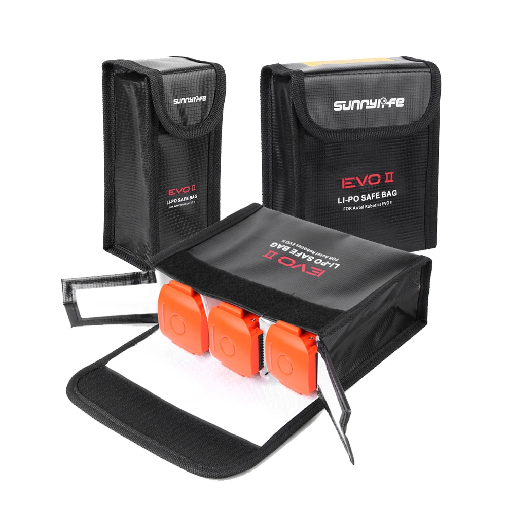 Battery Safe Bag Explosion-Proof Lipo Safety Carrying Cover Pouch Storage Case for Autel Robotics EVO II Series Drone Accessory
Battery Safe Bag Explosion-Proof Lipo Safety Carrying Cover Pouch Storage Case for Autel Robotics EVO II Series Drone Accessory