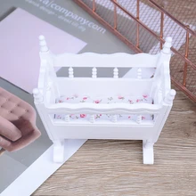 1PCS Modern White Wooden Furniture Crib For Baby Cradle Children Room Doll House 1:12 Miniature
1PCS Modern White Wooden Furniture Crib For Baby Cradle Children Room Doll House 1:12 Miniature