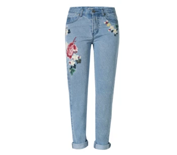 Vintage 3D Rose Flower Embroidered Jeans Women Plus Size Loose Boyfriend Jeans For Women Casual Long Baggy Straight Denim Pants
Vintage 3D Rose Flower Embroidered Jeans Women Plus Size Loose Boyfriend Jeans For Women Casual Long Baggy Straight Denim Pants
