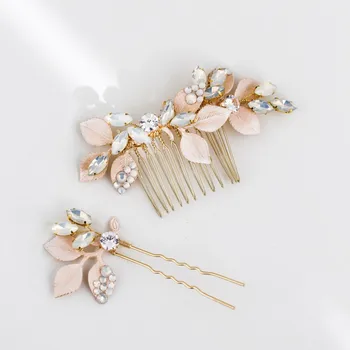 Handmade Opal Crystal Hair Comb Bridal Pin Leave Wedding Headpiece Women Hair Ornament Accessories
Handmade Opal Crystal Hair Comb Bridal Pin Leave Wedding Headpiece Women Hair Ornament Accessories