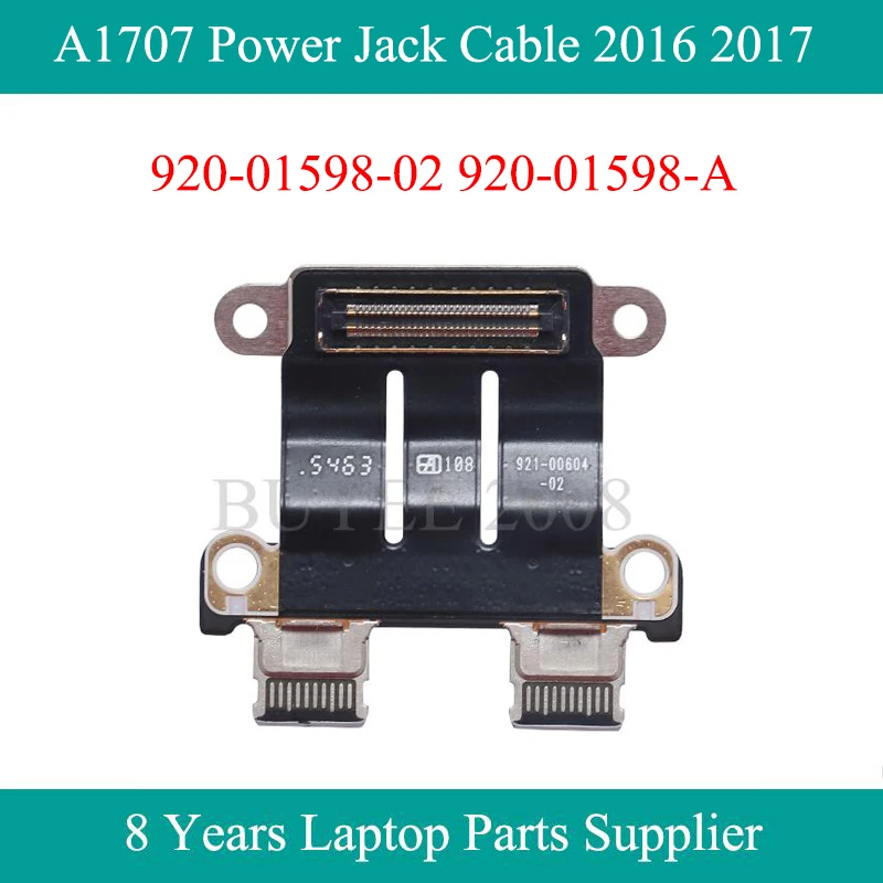 

15.4 Inch Laptop A1707 Power Jack Board 2016 2017 920-01598-02 For Macbook Pro 15" A1707 Power Flex Cable Connector 920-01598