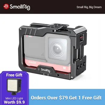 SmallRig Vlog Camera Cage for Insta360 ONE R Vlogging Aluminum Cage With Cold Shoe Mount Vlogging Tripod Support Camera Rig 2798
SmallRig Vlog Camera Cage for Insta360 ONE R Vlogging Aluminum Cage With Cold Shoe Mount Vlogging Tripod Support Camera Rig 2798