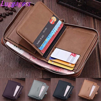 Men's Money Clip Short Zipper Wallet Retro Small Wallet Large Capacity Multifunction Thick Bag Solid Soft Money Clip Wallet 
Men's Money Clip Short Zipper Wallet Retro Small Wallet Large Capacity Multifunction Thick Bag Solid Soft Money Clip Wallet