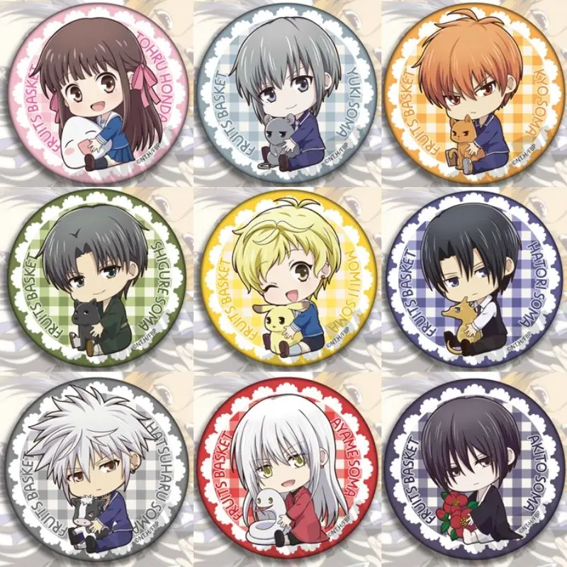 58mm Fruit Basket Animation Peripheral Badge Bag Pendant Anime Cosplay Accessories
58mm Fruit Basket Animation Peripheral Badge Bag Pendant Anime Cosplay Accessories