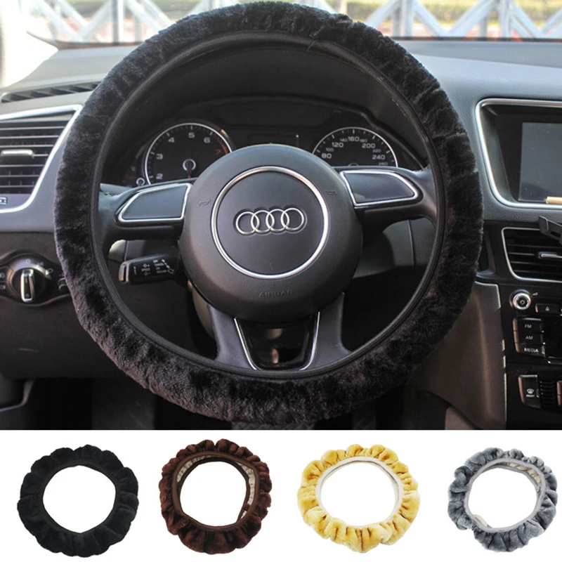 15inch Universal Steering-wheel Plush 38cm Car Steering Wheel Covers Winter Faux Cover Set Car Interior Accessories
15inch Universal Steering-wheel Plush 38cm Car Steering Wheel Covers Winter Faux Cover Set Car Interior Accessories
