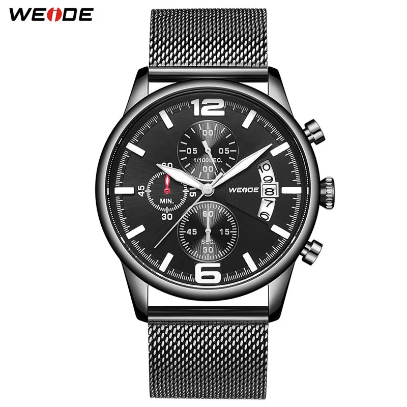 WEIDE Watch Quartz 2020 Men Watch Three Dials Black Metal Belt Bracelet Strap Wristwatches Clock Relogio Masculino Mens Watch
WEIDE Watch Quartz 2020 Men Watch Three Dials Black Metal Belt Bracelet Strap Wristwatches Clock Relogio Masculino Mens Watch