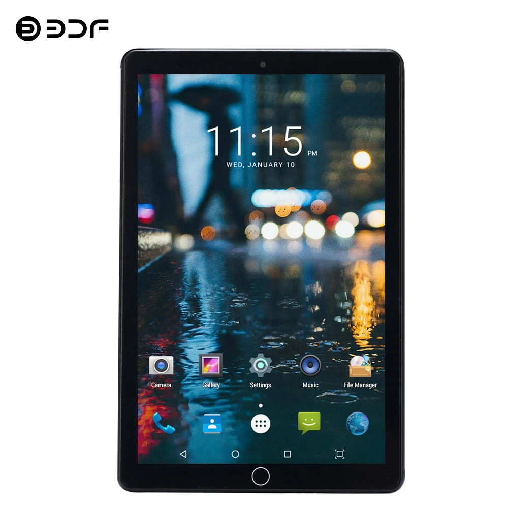 

BDF 10.1 Inch Tablets 2.5D Tempered Glass 3G Phone Call Android 7.0 Quad Core 1GB RAM 32GB ROM 5.0MP IPS Wi-Fi Cards Tablets Pc