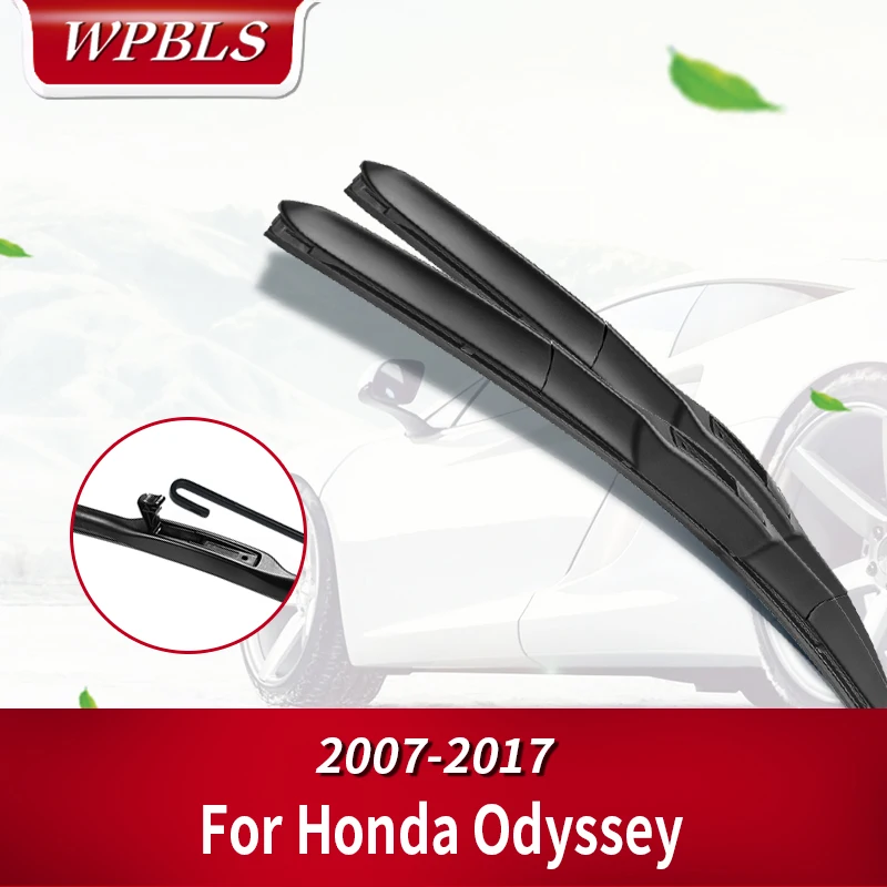 WPBLS гибридные щетки стеклоочистителя для Honda Odyssey Fit Hook Arms 2009 2010 2011 2012 2013 2014 2015 2016 2017