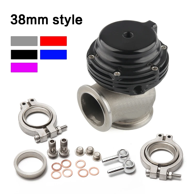 

Universal 38mm External Wastegate V-Band Flanged Turbo Waste Gate For Supercharge Turbo Manifold With Logo MV-S 38mm Wastegate