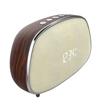 Electronic Alarm Clock Retro Wood 5.0 Bluetooth Speaker FM Radio Alarm Clock Wreless Bluetooth Speaker By Natural Walnut Microph
Electronic Alarm Clock Retro Wood 5.0 Bluetooth Speaker FM Radio Alarm Clock Wreless Bluetooth Speaker By Natural Walnut Microph