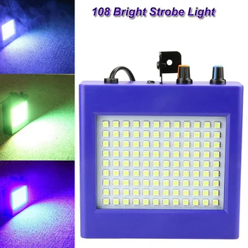 RGB 108 SMD5050 LED Bright Strobe Stage Light Sound Activated Disco Party effect Flash strobe light For DJ KTV Club
RGB 108 SMD5050 LED Bright Strobe Stage Light Sound Activated Disco Party effect Flash strobe light For DJ KTV Club