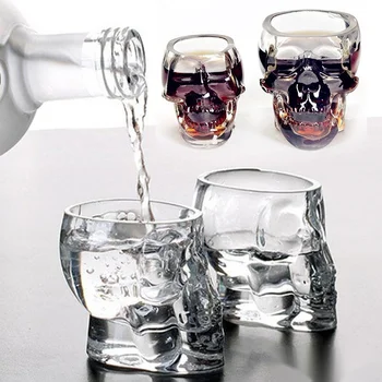 Glass Cup Skull Head Shot Glass Cup For Cocktail Crystal Whiskey Vodka Mug Wine Mini Bones Barware Drinking Ware Skull Glasses
Glass Cup Skull Head Shot Glass Cup For Cocktail Crystal Whiskey Vodka Mug Wine Mini Bones Barware Drinking Ware Skull Glasses
