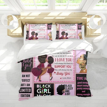 My Daughter, Support You, Love Mom, Black Woman 3D Printed 3pcs Bedding Set Duvet Cover Cover Set Home Textiles
My Daughter, Support You, Love Mom, Black Woman 3D Printed 3pcs Bedding Set Duvet Cover Cover Set Home Textiles