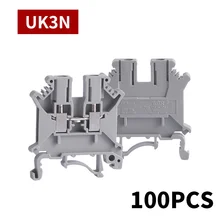 UK-3N Din Rail Universal Screw Wire Terminals Block Connector Brass Electrical Crimp Terminator Connection Row 100Pcs
UK-3N Din Rail Universal Screw Wire Terminals Block Connector Brass Electrical Crimp Terminator Connection Row 100Pcs