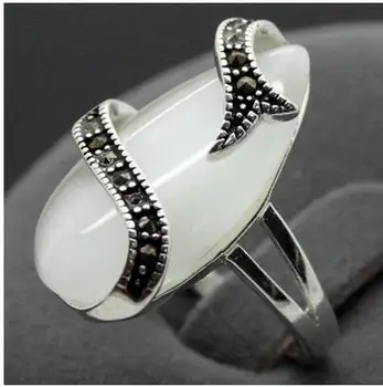 good noble 24*13mm RARE WHITE OPAL STERLING SILVER 925 BALI HANDCRAFTED RING SIZE 7/8/9/10 
good noble 24*13mm RARE WHITE OPAL STERLING SILVER 925 BALI HANDCRAFTED RING SIZE 7/8/9/10