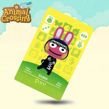 055 Snake Animal Crossing Card Amiibo Cards Work for Switch NS 3DS Games