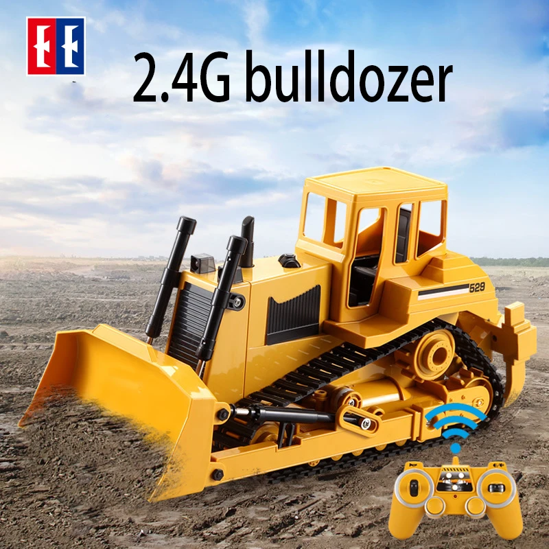 2.4G RC Truck Crawler Bulldozer 1:20 Caterpillar Tractor Crawler Excavator Electric Engineering Car With Light & Sound Car Toys
2.4G RC Truck Crawler Bulldozer 1:20 Caterpillar Tractor Crawler Excavator Electric Engineering Car With Light & Sound Car Toys