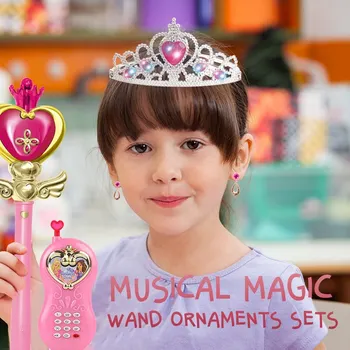 Musical Magic Wand Ornaments Sets Box as Xmas Gifts for Kids Cosplay Fairy Glow Stick Toys for Kids Baby Children
Musical Magic Wand Ornaments Sets Box as Xmas Gifts for Kids Cosplay Fairy Glow Stick Toys for Kids Baby Children