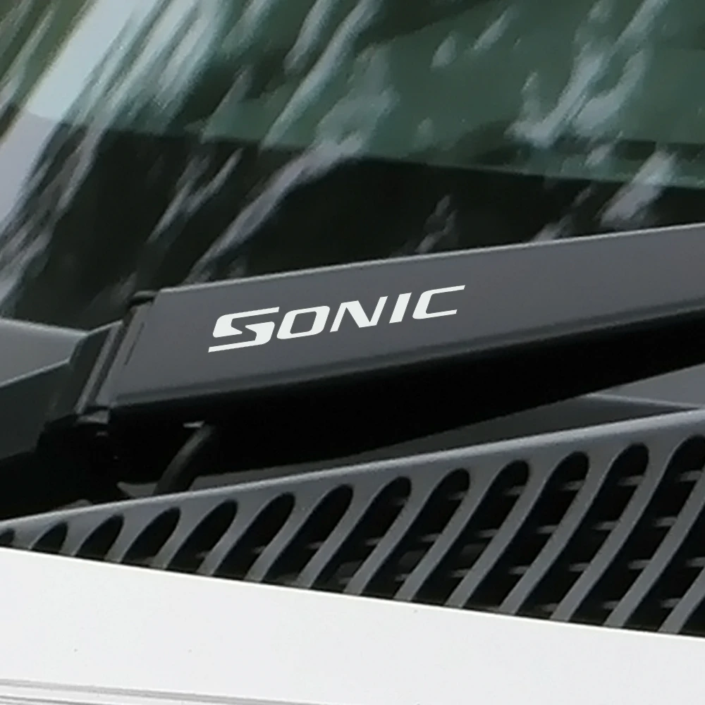 Фото Наклейки на стеклоочистители для Chevrolet Sonic Sport светоотражающие внешние