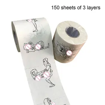 Pretty Comy Toilet Paper Roll Printed Roll Fun Creative Paper Towels 10 * 10CM Each, 150 Sheets 3 Layers Tissue
Pretty Comy Toilet Paper Roll Printed Roll Fun Creative Paper Towels 10 * 10CM Each, 150 Sheets 3 Layers Tissue