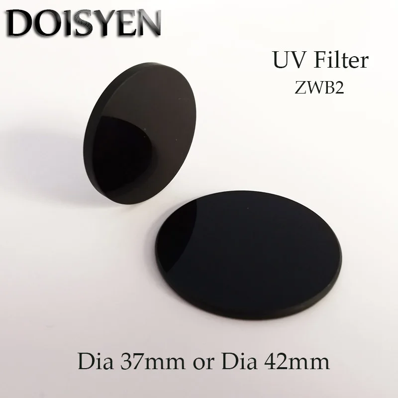 365nm UV Filter Ultraviolet Filters Black Glass ZWB2 D37MM 42MM Visible Light Cutting Machine UG1 For Flashlights Medical Equipm
365nm UV Filter Ultraviolet Filters Black Glass ZWB2 D37MM 42MM Visible Light Cutting Machine UG1 For Flashlights Medical Equipm
