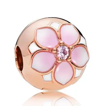 Genuine 925 Sterling Silver Magnolia Bloom Rose Clip Beads Charms Fit Women Pandora Charms Bracelets & Necklace Jewelry
Genuine 925 Sterling Silver Magnolia Bloom Rose Clip Beads Charms Fit Women Pandora Charms Bracelets & Necklace Jewelry