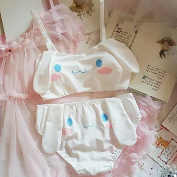 Spring Summer Sweet & Lovely Cinnamoroll Big Ear Underwear Set Japanese Soft Girl Wireless Bra & Brief Set Student Lingerie Suit
Spring Summer Sweet & Lovely Cinnamoroll Big Ear Underwear Set Japanese Soft Girl Wireless Bra & Brief Set Student Lingerie Suit